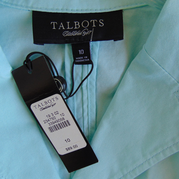 NEW ~TALBOTS  Lightweight Jacket in Mint Green Size 10 - Picture 3 of 4